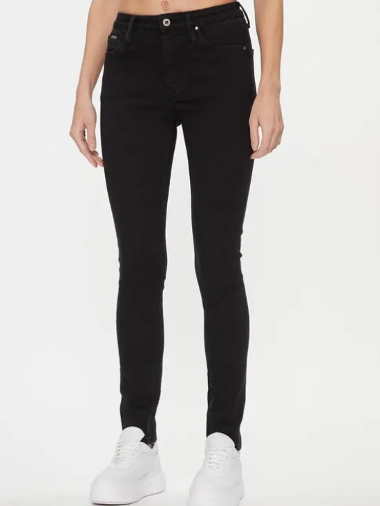 Pepe Jeans Jeansy PL204584XG6 Czarny Skinny Fit