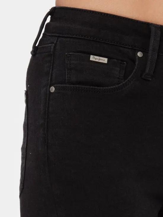 Pepe Jeans Jeansy PL204584XG6 Czarny Skinny Fit