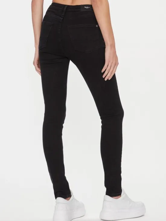Pepe Jeans Jeansy PL204584XG6 Czarny Skinny Fit