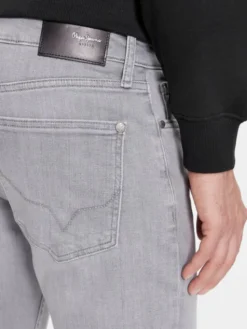 Pepe Jeans Jeansy PM207388 Szary Slim Fit