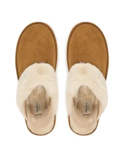 Pepe Jeans Kapcie Dissy Tape W PLS100001 Brązowy