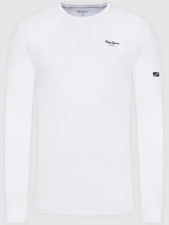 Pepe Jeans Longsleeve Original Basic 2 Long N PM508211 Biały Slim Fit