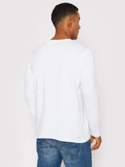 Pepe Jeans Longsleeve Original Basic 2 Long N PM508211 Biały Slim Fit
