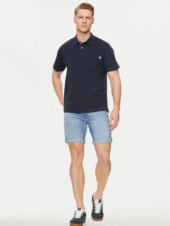 Pepe Jeans Polo Holden PM542154 Granatowy Regular Fit
