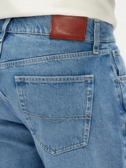 Pepe Jeans Szorty jeansowe PM801079 Niebieski Loose Fit