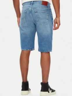 Pepe Jeans Szorty jeansowe PM801079 Niebieski Loose Fit
