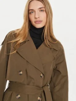 Pepe Jeans Trencz Bianca PL402446 Zielony Regular Fit