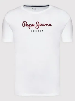 Pepe Jeans T-Shirt Eggo PM508208 Biały Regular Fit