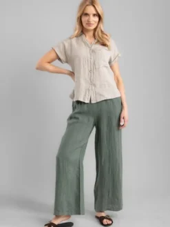 Perso Bluzka CHCE255027F Beżowy Regular Fit