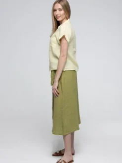 Perso Bluzka CHCE255027F Żółty jasny Regular Fit