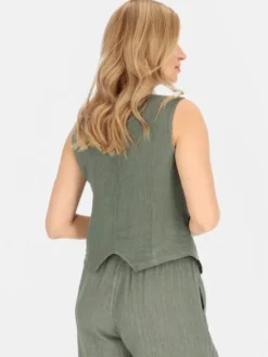 Perso Kamizelka CHCE255487F Khaki Regular Fit