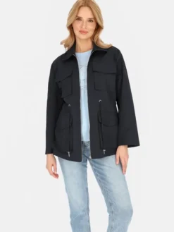 Perso Kurtka damska BLE252679F Granatowy Regular Fit