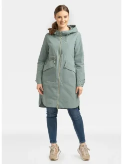 Perso Kurtka damska BLE231619F Khaki Regular Fit