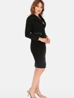 Perso Kurtka przejściowa BLE241065 Czarny Regular Fit