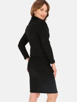 Perso Kurtka przejściowa BLE241065 Czarny Regular Fit