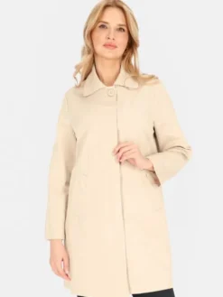 Perso Płaszcz przejściowy BLE252535F Beżowy Regular Fit