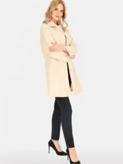 Perso Płaszcz przejściowy BLE252535F Beżowy Regular Fit