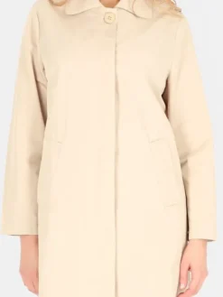 Perso Płaszcz przejściowy BLE252535F Beżowy Regular Fit