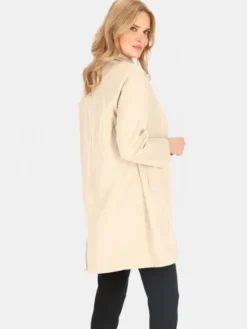 Perso Płaszcz przejściowy BLE252535F Beżowy Regular Fit
