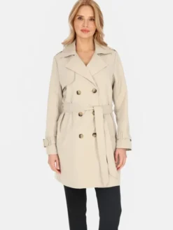 Perso Płaszcz przejściowy BLE252682F Szary Regular Fit