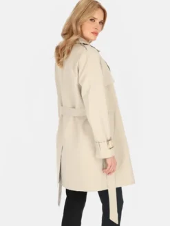 Perso Płaszcz przejściowy BLE252682F Szary Regular Fit