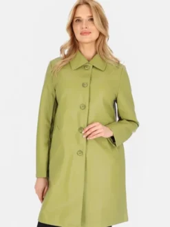 Perso Płaszcz przejściowy BLE252369F Zielony Regular Fit