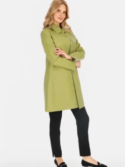 Perso Płaszcz przejściowy BLE252369F Zielony Regular Fit