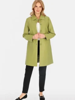Perso Płaszcz przejściowy BLE252369F Zielony Regular Fit