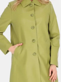 Perso Płaszcz przejściowy BLE252369F Zielony Regular Fit