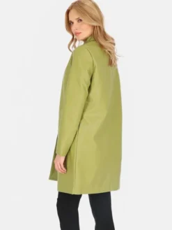 Perso Płaszcz przejściowy BLE252369F Zielony Regular Fit