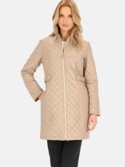 Perso Płaszcz przejściowy BLE241035F Brązowy Regular Fit