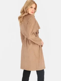 Perso Płaszcz przejściowy BLE252325F Beżowy Regular Fit
