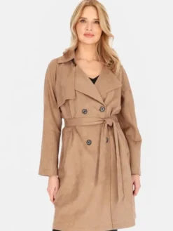 Perso Płaszcz przejściowy BLE252325F Beżowy Regular Fit