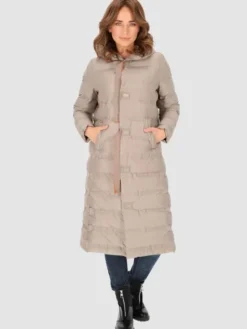 Perso Płaszcz przejściowy BLH231010F Beżowy Regular Fit
