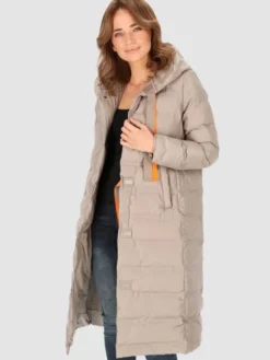 Perso Płaszcz przejściowy BLH231010F Beżowy Regular Fit