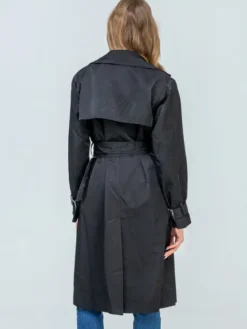 Perso Trencz BLE262678F Czarny Regular Fit