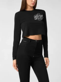 PHILIPP PLEIN Bluzka 27359 Czarny Regular Fit