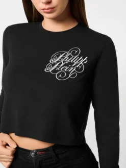 PHILIPP PLEIN Bluzka 27359 Czarny Regular Fit
