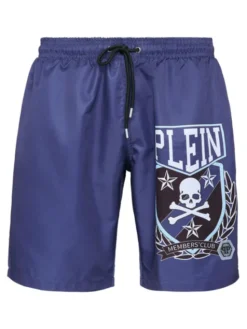 PHILIPP PLEIN Bokserki 11653 Błękitny