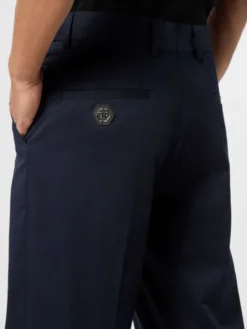 PHILIPP PLEIN Chinosy 26135 Granatowy Chino Fit