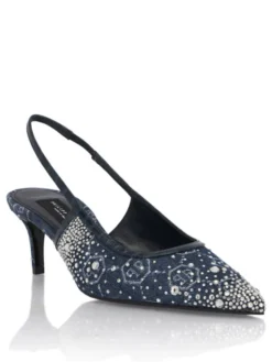 PHILIPP PLEIN Czółenka 29768 Niebieski jasny