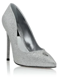 PHILIPP PLEIN Czółenka 9291 Srebrny