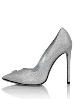 PHILIPP PLEIN Czółenka 9291 Srebrny