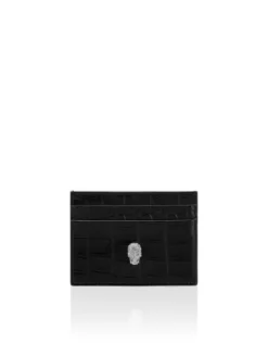 PHILIPP PLEIN Etui na karty kredytowe 26849 Czarny
