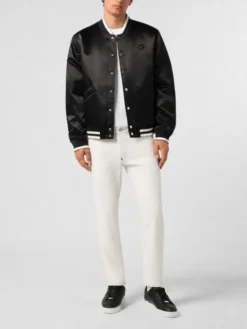 PHILIPP PLEIN Jeansy 30580 Biały Slim Fit