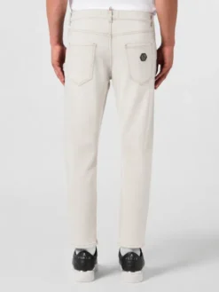 PHILIPP PLEIN Jeansy 30580 Biały Slim Fit