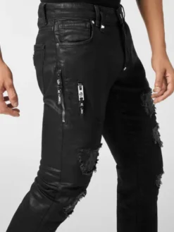 PHILIPP PLEIN Jeansy 25903 Czarny Skinny Fit