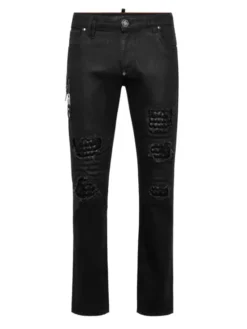 PHILIPP PLEIN Jeansy 25903 Czarny Skinny Fit