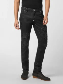 PHILIPP PLEIN Jeansy 25903 Czarny Skinny Fit