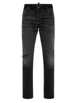 PHILIPP PLEIN Jeansy 26881 Czarny Straight Leg